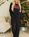 Ava Fiery Jolly Corded Long Sleeve Top