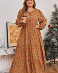 Charleigh Sleeve Tiered Maxi PLUS Dress