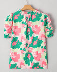Jolene Ruched Short Sleeve Blouse