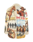 Old West Cowboy Western Cowgirl Vintage Retro Women's Blazer