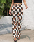 Baha Ranch Checkered Rodeo Flare Pants