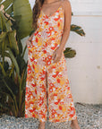 Navy Wide Leg Sleeveless Jumpsuit
