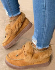 Evelyn Plush Lined Winter Flats