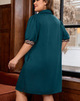 Keily Zip Collared Mini PLUS Dress