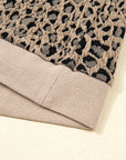 Amaya Textured Ribbed Trim Long Sleeve PLUS Top
