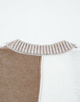 Plus Size Checker Drop Shoulder Open Front Cardigan
