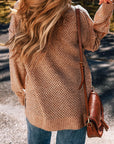 Luciana Eyelet Drop Shoulder Sweater