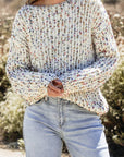 Scarlett Confetti Reversible Twist Sweater