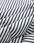 Stripe Contrast Trim Snap Button Collared Vest