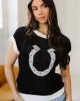 Evelynn Trim Short Sleeve Sweater