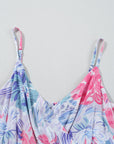 Floral Wrap V-Neck Spaghetti Strap Dress