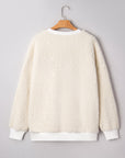 Ensley Christmas Embroidered Sherpa Pullover