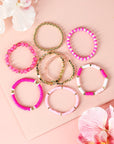 Dallas Beaded Elastic Bracelet Set