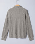 Amira High Knitted Pullover Top