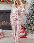 Sarai Christmas Pattern Print Shirt