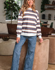 Marlowe Stripe Drop Shoulder Pullover