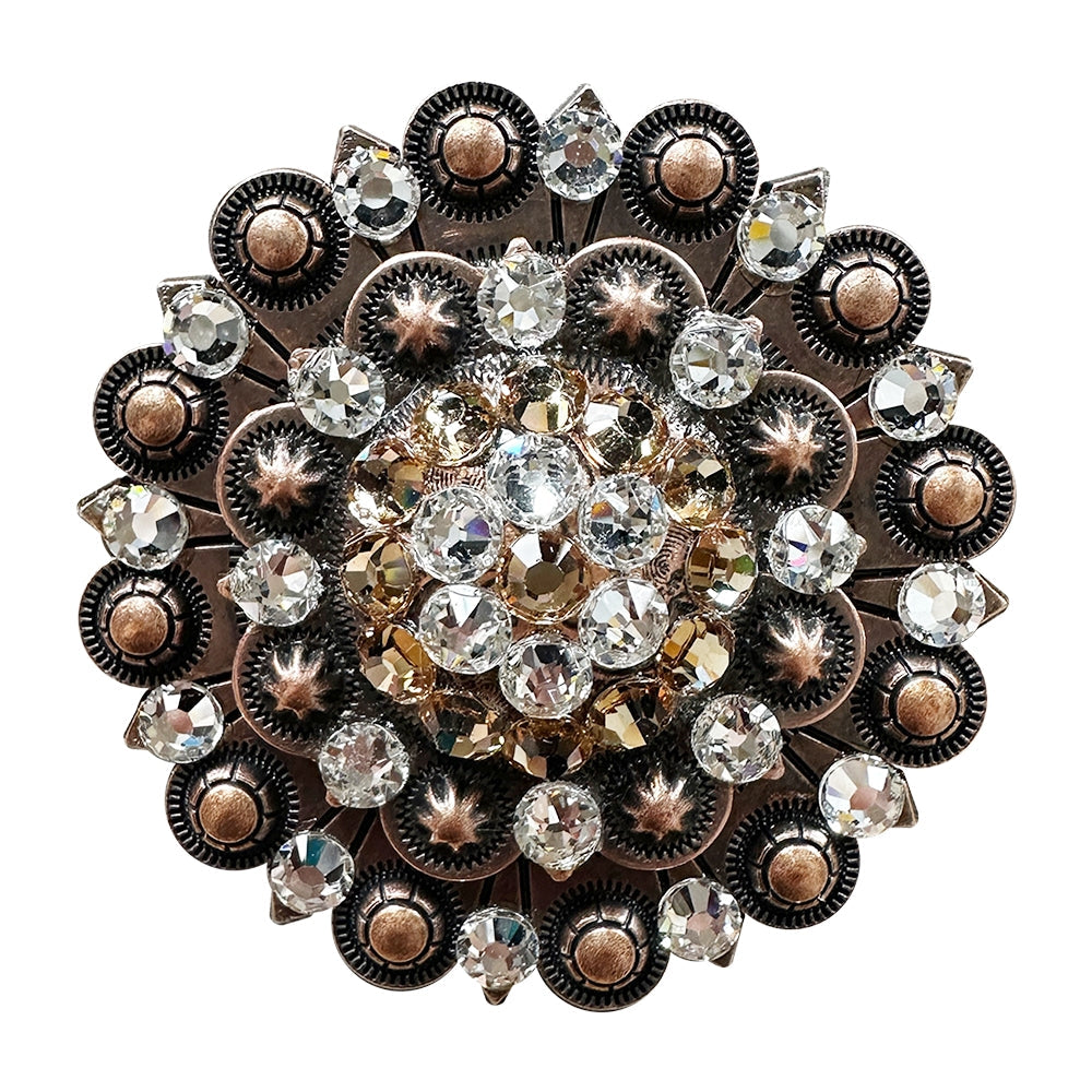 Champagne &amp; Clear Copper Berry Jacket European Crystal