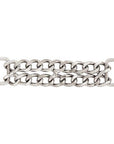 4-1/2" Hilason Double Curb Chain W/ 3/4" Loops Close Links Nickel Plated