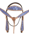 HILASON Western Horse Headstall Breast Collar Set Tack American Leather| Headstall Bridle for Horses Western | Horse Headstall Bridle | Western Headstalls Bridle for Horses