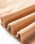 Colorblock Thermal Textured Knit Drop Shoulder Henley Top