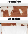 Cowhide Print Window Curtains 28"x40" (2-Piece) Made in America