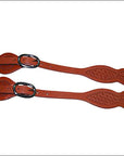 180069 Hilason Honey Leather Spur Strap 5/8In Skirt Western Cowboy
