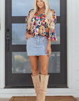 Verakina Flare Sleeve Tied Blouse