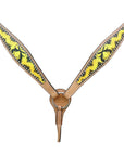 HILASON Western Horse Leather Headstall and Breast Collar Set Cross Gun | Headstall Bridle for Horses Western | Horse Headstall Bridle | Western Headstalls Bridle for Horses
