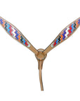HILASON Western Horse Leather Headstall & Breast Collar Set Geometry