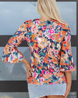 Verakina Flare Sleeve Tied Blouse