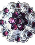 Amethyst Crystal Berry Headstall Saddle Tack Cowgirl Hilason