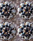 Black Brown Crystals Berry Headstall Saddle Cowgirl Hilason