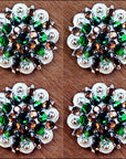 Brown Green Crystal Berry Headstall Saddle Cowgirl Hilason