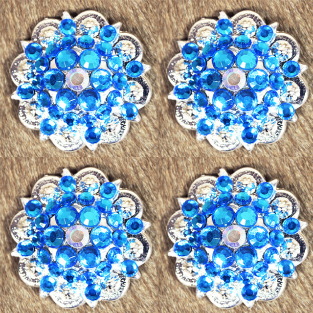 Capri Blue Ab Crystal Berry Headstall Saddle Bling Hilason