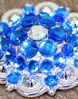 Capri Blue Ab Crystal Berry Headstall Saddle Bling Hilason
