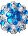 Capri Blue Crystal 1-1/4In Berry Tack Saddle Hilason