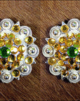 Gold Crystal 1-1/4In Berry Headstall Saddle Cowgirl Hilason