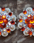 Orange Ab Crystal Berry Headstall Saddle Bling Cowgirl Hilason