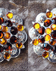 Hilason Brown Crystal 1-1/4 Berry Concho Rhinestone Saddle Tack Cowgirl