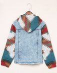 Emily Print Frayed Hem Jacket