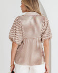 Lina Short Puff Sleeve Blouse