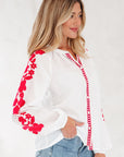 Karibella Sleeve Casual Shirt Long Sleeve Top