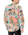 Baha Ranch Pop Western Collage Unisex Button Up Shirt
