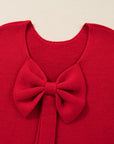 Addison Backless Bubble Sleeve Sweater