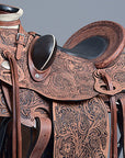 17 In Western Horse Saddle American Leather Wade Ranch Roping Dark Brown Hilason