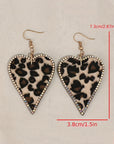 Natalie Print Heart Shape Earrings