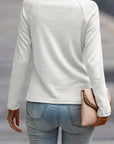 Millie Seam Detail Raglan Long Sleeve Top