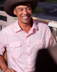Pink Palaka Inspired Cowboy Cloth Work Jacket