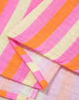 Teresa Stripe Crinkled Half PLUS Blouse