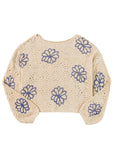 Harper Eyelet Drop Shoulder Sweater